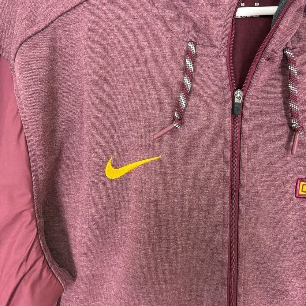 Nike Dri-Fit Minnesota Gophers Maroon Hooded Zip Up Sweatshirt Men's XL - Picture 6 of 11